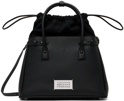 Shop Maison Margiela Black Mini 5ac Bag In T8013 Black
