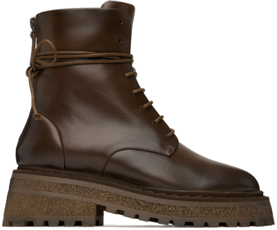 Shop Marsèll Ssense Exclusive Brown Carro Boots In Chocolate