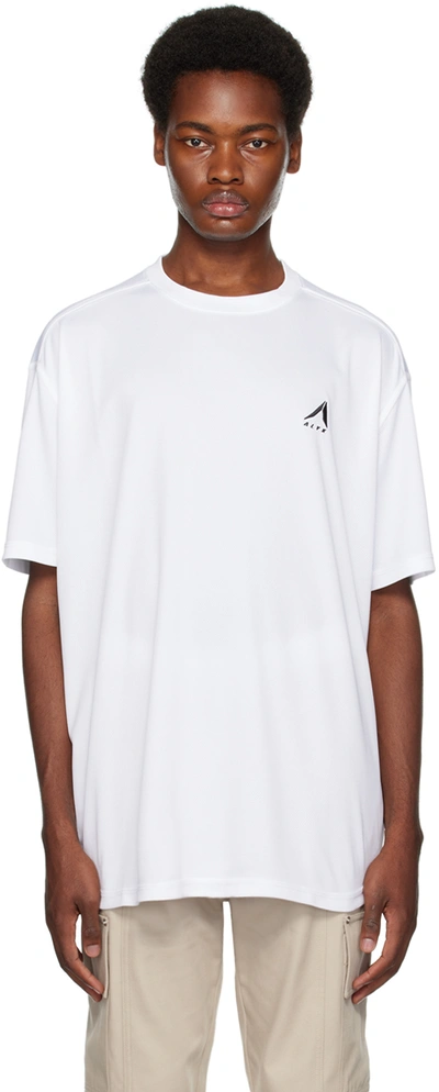 Shop Alyx White Crewneck T-shirt In Wth0001 White
