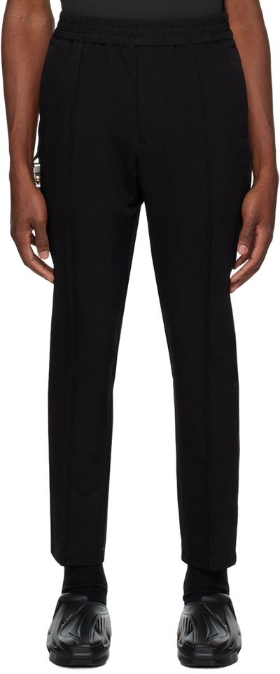 Shop Alyx Black Buckle Track Pants In Blk0001 Black