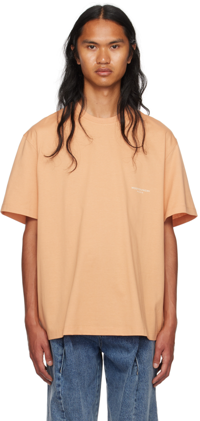 Shop Wooyoungmi Pink Printed T-shirt In Salmon 703s