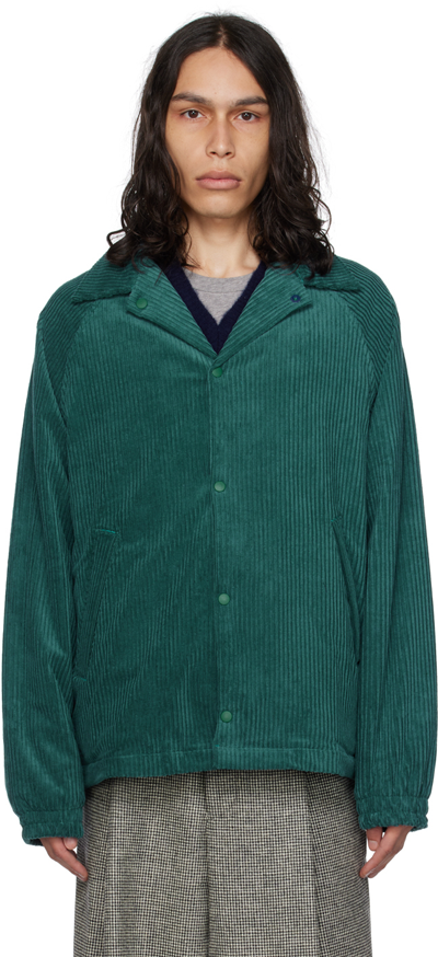 Shop Howlin' Green Coach Your Cord Jacket In Petrol