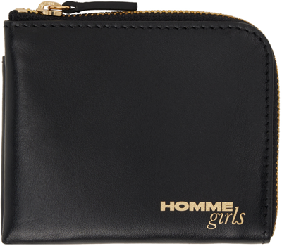Shop Hommegirls Black Zip Wallet