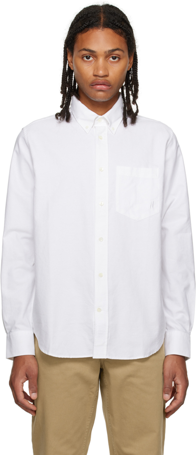 Shop Norse Projects White Algot Shirt