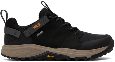 Shop Teva Black Grandview Gtx Sneakers In Black/ Charcoal