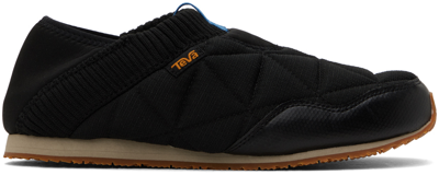 Shop Teva Black Reember Loafers In Black/plaza Taupe