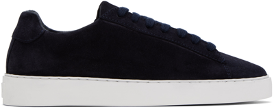 Shop Norse Projects Navy Court Sneakers In Dark Navy