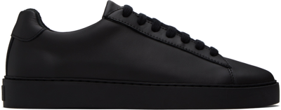 Shop Norse Projects Black Court Sneakers In All Black