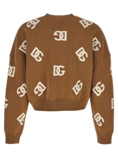 Shop Dolce & Gabbana Logo Sweater Sweater, Cardigans Beige