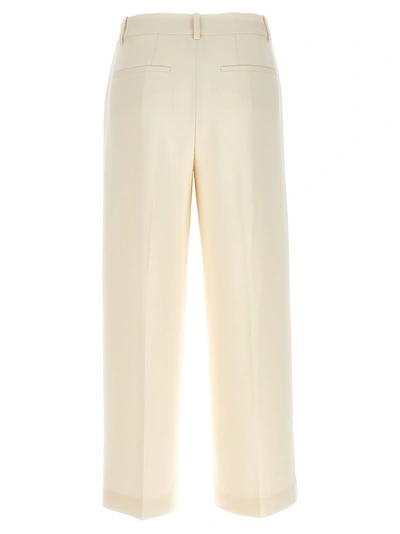 Theory White Relax Pants