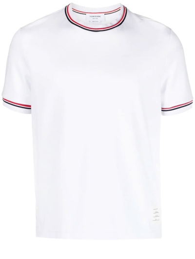 Shop Thom Browne White Cotton Tshirt