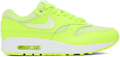 Shop Nike Green Air Max 1 Prm Low Sneakers In Volt/barely Volt