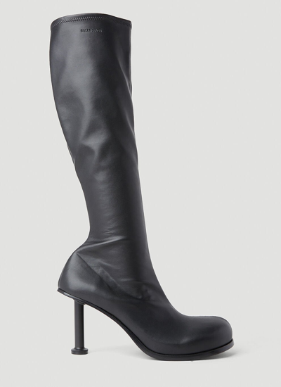 Shop Balenciaga Women Mallorca Heeled Boots In Black