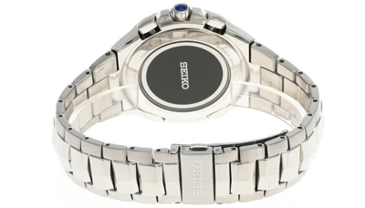 Pre-owned Seiko Coutura Men's Black Watch - Ssg009 Radio Sync Solar
