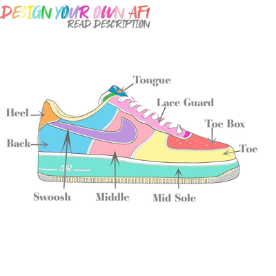 Pre-owned Nike Air Force 1 Custom Light Pink Low Shoes Salmon Hand Painted Sneakers Shoes