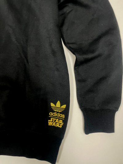 Pre-owned Adidas Originals Star Wars Black P99648 Hoodie Size Medium