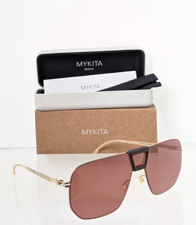 Pre-owned Mykita Brand Authentic  Sunglasses Mylon Hybrid Cayenne Col. 307 Gold Frame In Pink