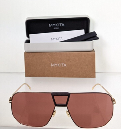 Pre-owned Mykita Brand Authentic  Sunglasses Mylon Hybrid Cayenne Col. 307 Gold Frame In Pink