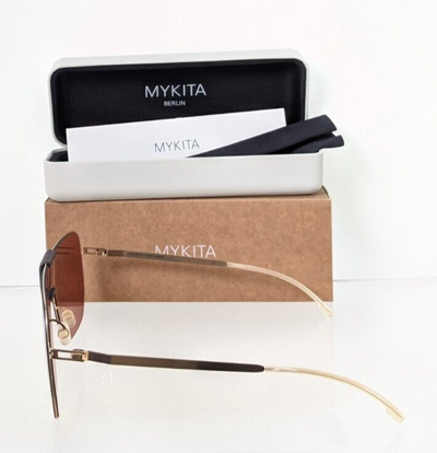 Pre-owned Mykita Brand Authentic  Sunglasses Mylon Hybrid Cayenne Col. 307 Gold Frame In Pink