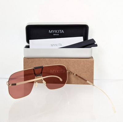 Pre-owned Mykita Brand Authentic  Sunglasses Mylon Hybrid Cayenne Col. 307 Gold Frame In Pink