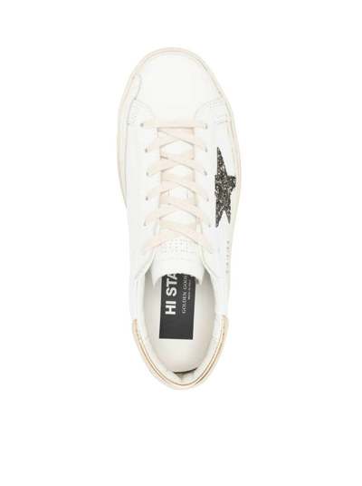 Shop Golden Goose Deluxe Brand Women Hi Star Sneakers In White