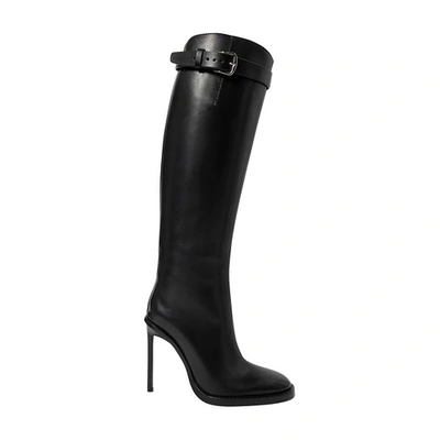 Shop Ann Demeulemeester Uta High Heel Boots In Black