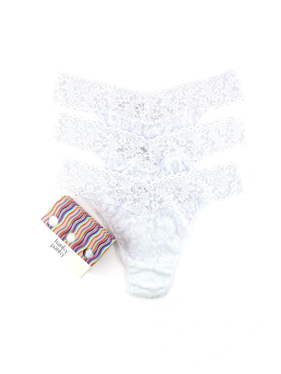 Shop Hanky Panky 3 Pack Original Rise Thongs White