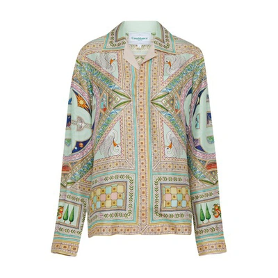 Shop Casablanca Long-sleeved Shirt In Multicolor