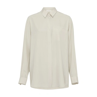 Shop The Row Eleni Long-sleeved Shirt In Clay