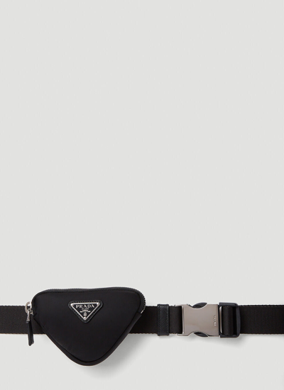 Shop Prada Women Nastro Belt Bag In Black