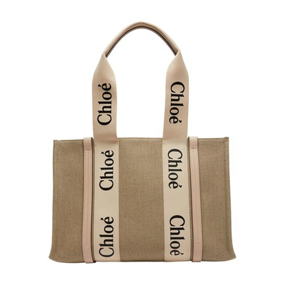 Chloé Chloe Women Multicolor Fabric Medium Woody Handbag In Multi