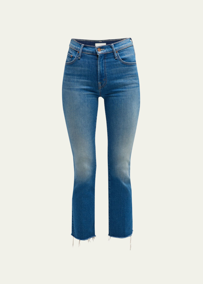 Shop Mother The Insider Ankle Fray Jeans In Eager Beaver