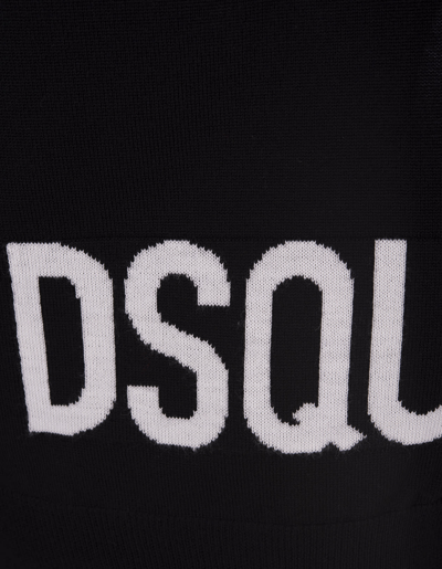 Shop Dsquared2 Black Dsq2 Crewneck Sweater In Nero