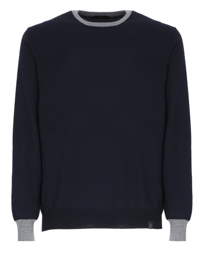 Shop Fay Virgin Wool Sweater In Blue