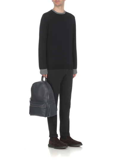 Dondup Gaubert Stretch Cotton Trousers In Blue