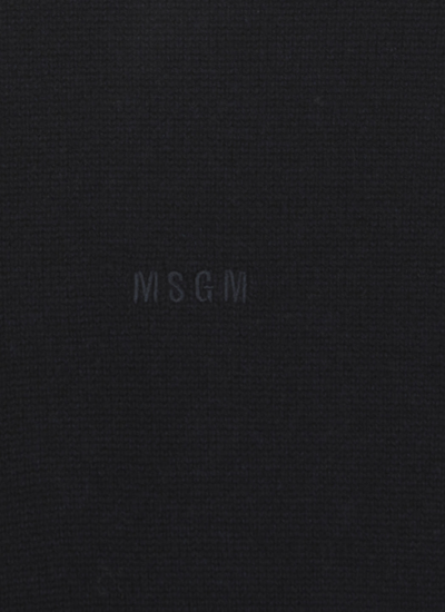 Shop Msgm Wool And Cashmere Sweater In Blue
