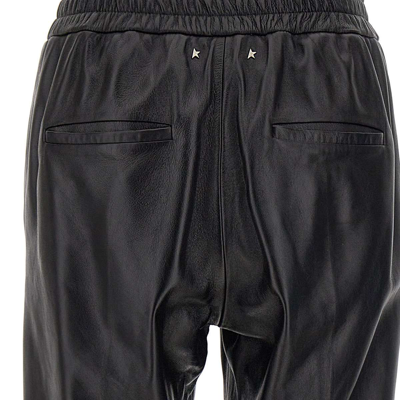 Shop Golden Goose Ianna Leather Pants In Black