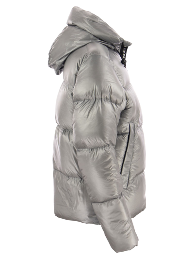 Shop Canada Goose Crofton Puffer- Padded Down Jacket In Grey