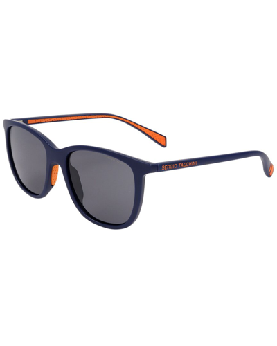 Shop Sergio Tacchini Unisex St5010 52mm Sunglasses In Blue