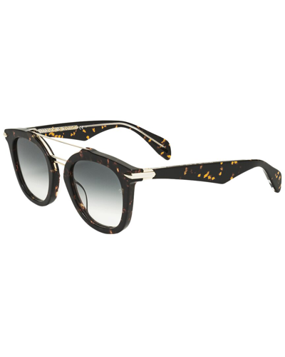 Shop Rag & Bone Unisex Rnb1005 50mm Sunglasses In Brown