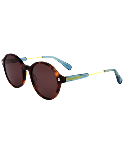 Shop Sergio Tacchini Unisex St5023 51mm Sunglasses In Brown