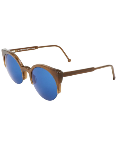Shop Retrosuperfuture Unisex Lucia 51mm Sunglasses In Brown