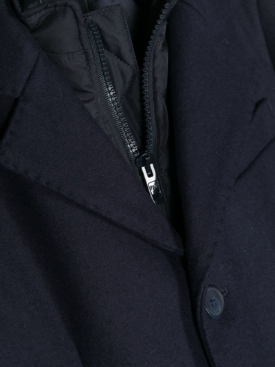 Shop Fay Navy Blue Single-breasted Coat