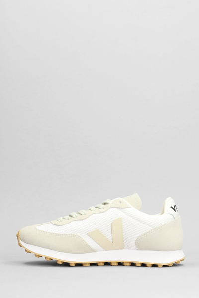 Shop Veja Rio Branco Sneakers In Beige Suede And Fabric