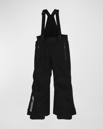 Shop Moncler Girl's Grenoble Ski Trousers In Black