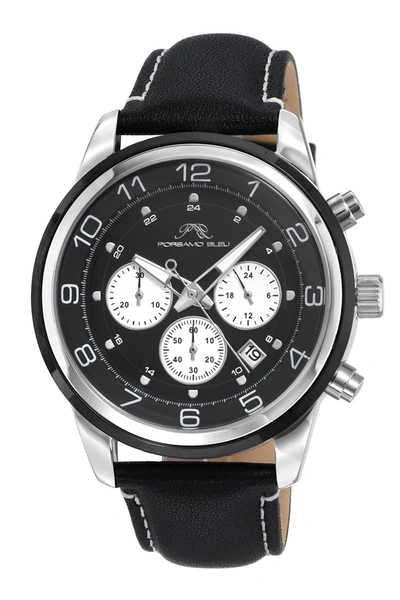 Shop Porsamo Bleu Arthur Men's Chronograph Black Watch