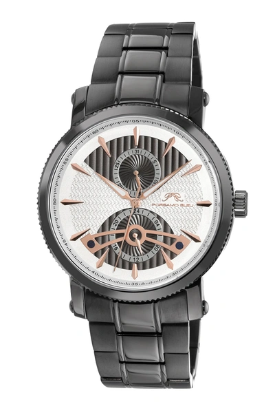 Shop Porsamo Bleu Russel Men's Multi Function Silver And Grey Watch