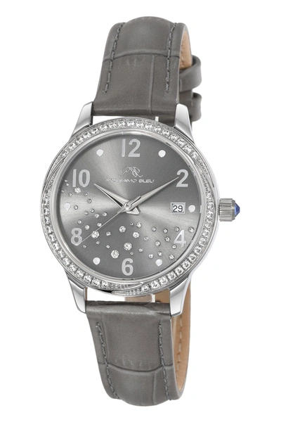 Shop Porsamo Bleu Ruby Women's Grey Crystal Watch