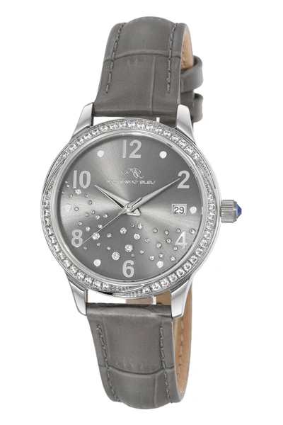 Porsamo Bleu Ruby Women's Grey Crystal Watch In Grey