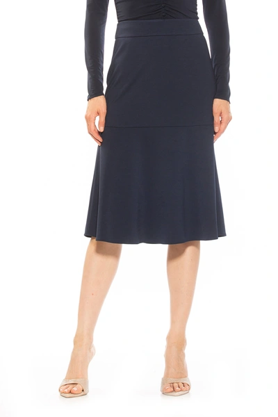 Shop Alexia Admor Ezra Skirt In Blue